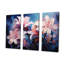 Hibiscus rose, jardins enchantés - ensemble d'art mural sur toile Hibiscus-107744945-107744951