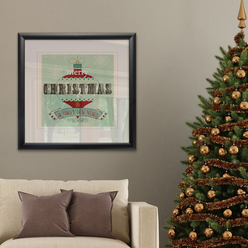 «RetroTidings», reproduction d'art textuel, H 30,5 po x l 30,5 po x P 1,5 po