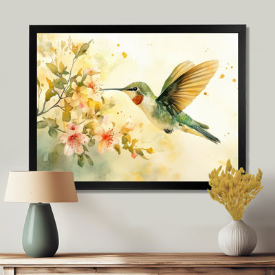 Hummingbird In Flight II - bird Wall Art