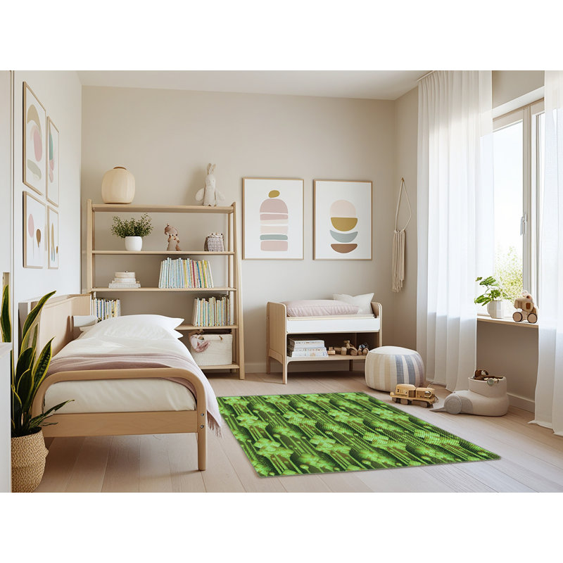 Abstract Indoor Rug, Rectangle 4' x 6'