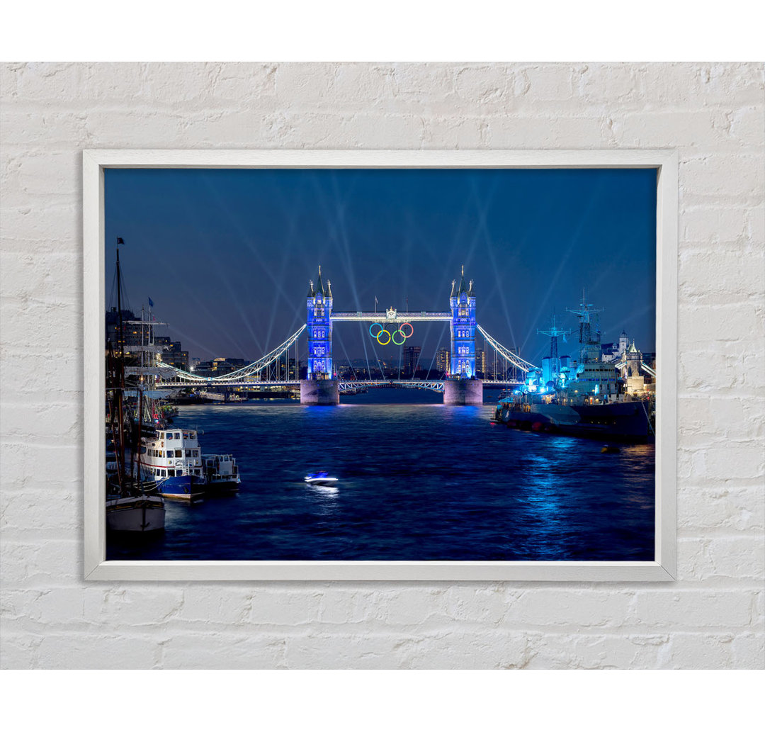 Tower Bridge Olympische Beleuchtung London - Druck