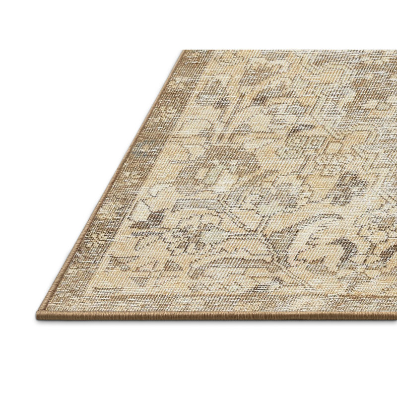 Tapis oriental brun / beige, Rectangle 6 pi x 9 pi