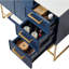 Ensemble de meuble-lavabo simple bleu Modern-1525593492
