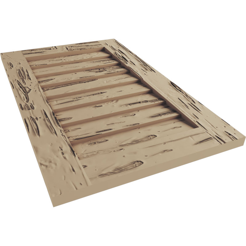 Évent rectangulaire en faux bois Timberthane, Cyprès Pecky, H 24 po x l 34 po x L 1 po