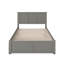 Lit plateforme en bois massif avec pied de lit et lit gigogne Maud-107447657