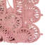 Tapis rose en jute tissé à la machine Oval Jens-701493531
