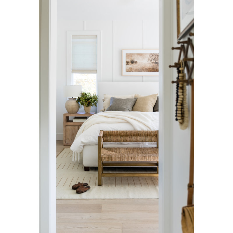 Geometric Area Rug in Ivory, Rectangle 6'3" x 9'