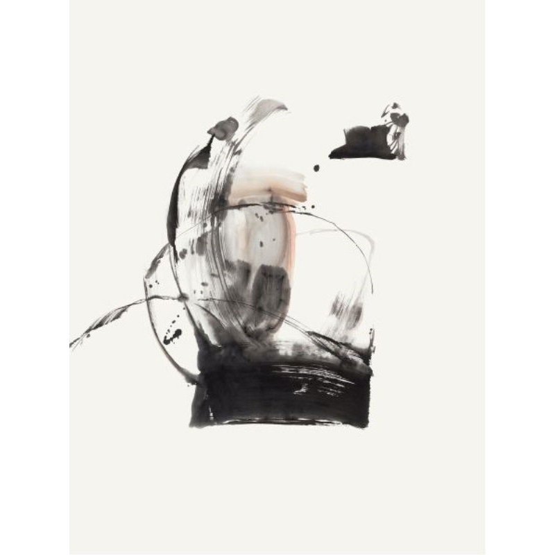 Mono Portion II Painting by FORM Design Studio, 40" H x 30" W x 1.5" D, Image Brush Gel