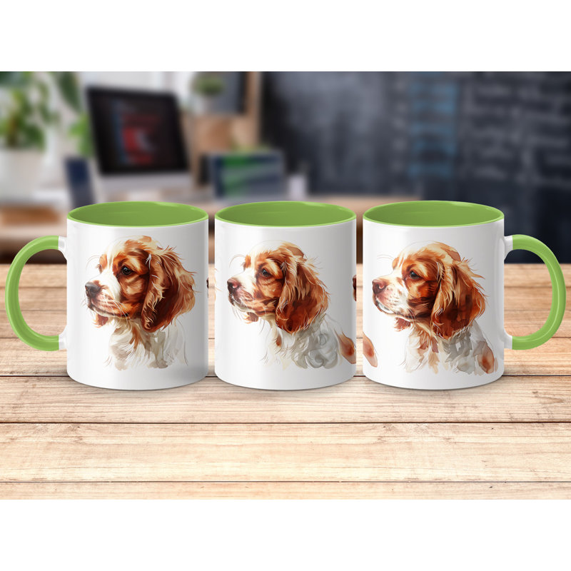 Ceramic Coffee Mug, Light Green, 1