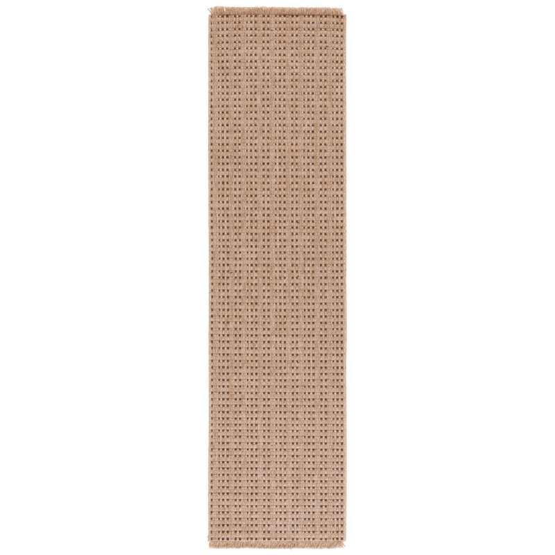 Tapis naturel / brun Retreat 252, Tapis de couloir 2 pi 2 po x 8 pi