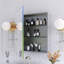 Rectangular Aluminum Medicine Cabinet With Mirror-115137211