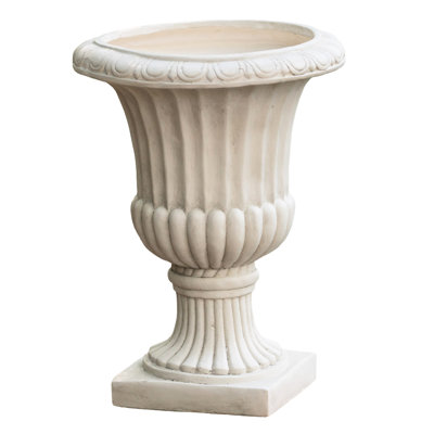 26.91" Antique White Urn - Suited For Indoor And Outdoor Settings Planter 26" White, Fits All &