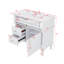 Meuble-lavabo autonome 36 po avec lavabo en céramique, tiroir rabattable, tablette réglable et poignées en métal 36 po-1272601546