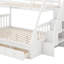 Twin Over Full Bunk Bed With Drawers And Storage Staircase-2028012230