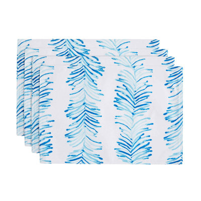 Izod Seagrass Stripe 4-Pack Placemat Set