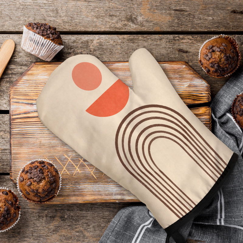Boho Earth Oven Mitt Cotton Twill