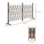 Bartolomeo Expanding Trellis Fence, 405 x 103.5 cm, Dark Brown