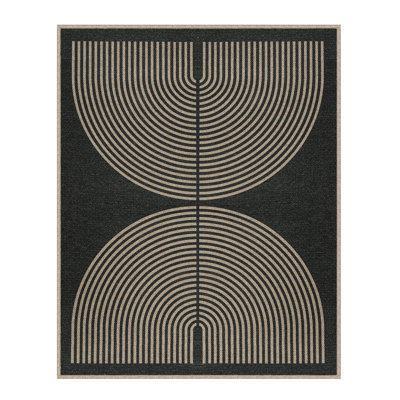 Tapis d'extérieur lavable arc-en-ciel Narze
