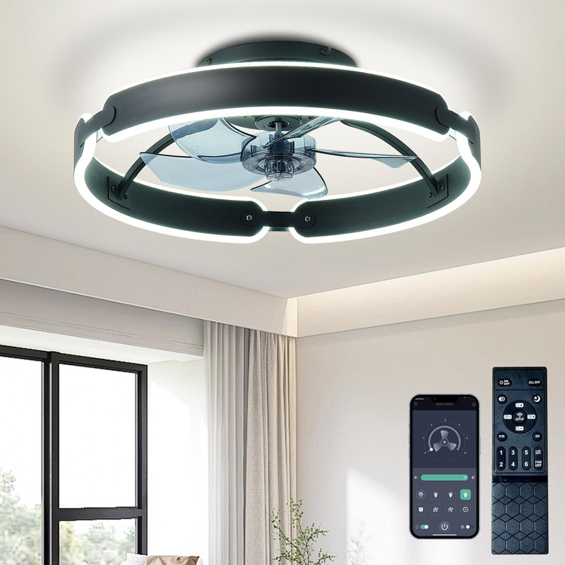 Ceiling Fan, Black, Black