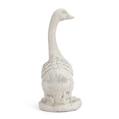 20"H MGO Goose Garden Statue-White