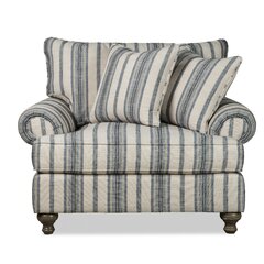 Thomasville Dillard Accent Chair with Storage Ottoman