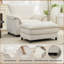 Fauteuil d'appoint surdimensionné avec repose-pieds-1164876915