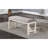 White And Gray Dining Room Bench, Modern Design, Finished Bench With Seat Cushion,