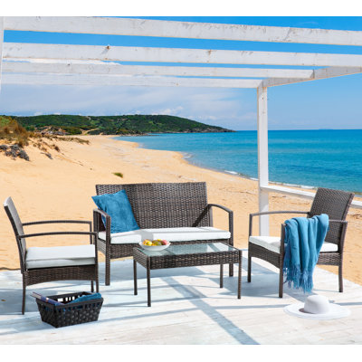 Marsala 4 Seater Rattan Sofa Set