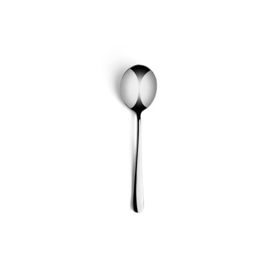 Cuillère à soupe Clista Silver | Acier inoxydable | 7 po | 12 pièces
