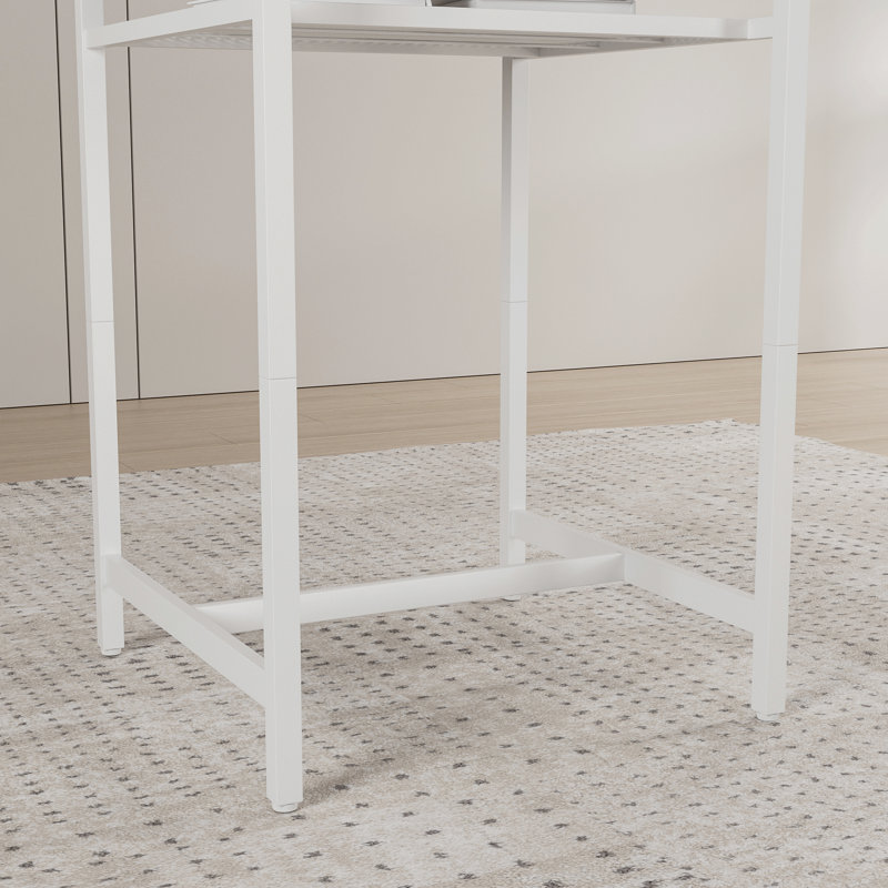 Table de bar, équipée de 2 tabourets de bar, avec dossier et cloison