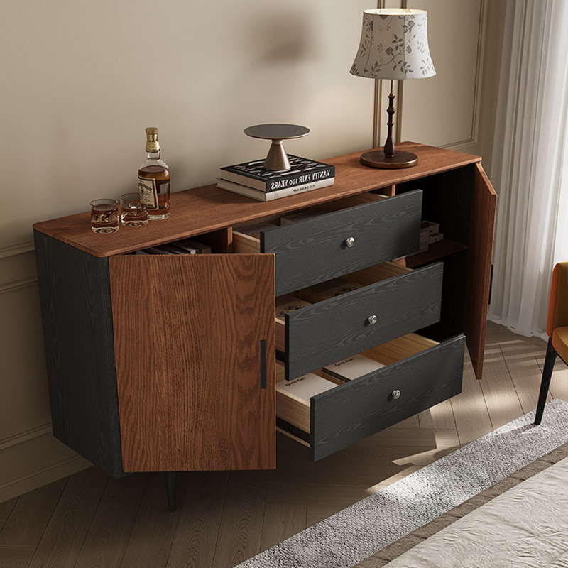 Buffet simple et rétro avec rangement, H 33,46 po x l 47,24 po x P 15,74 po