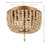 Ohlone Farmhouse Wood Beaded/Metal LED Flush Mount-70777070-123703379