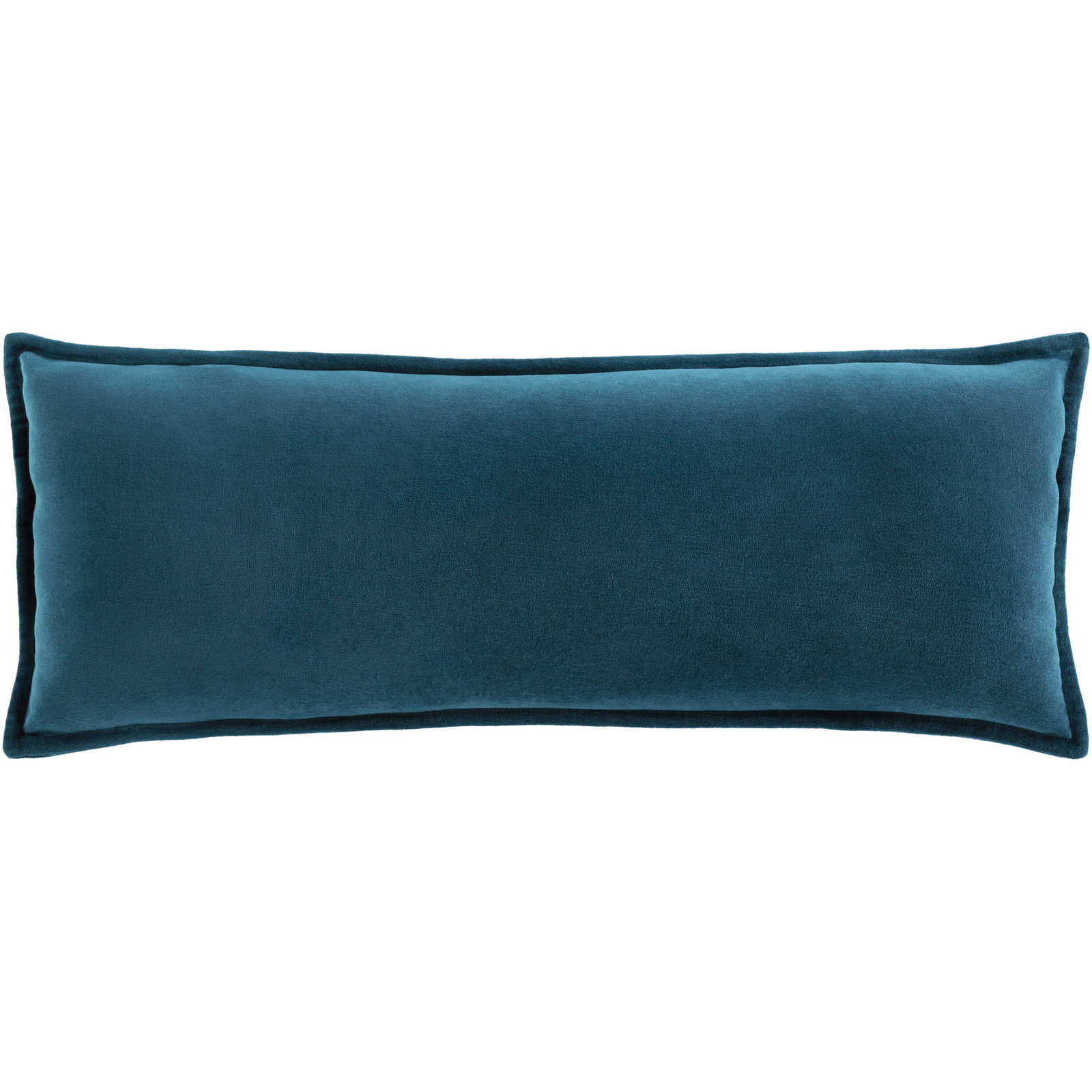 Norwin Cotton Pillow Cover, Polyester, Rectangle 12"H x 30"W, Deep Teal