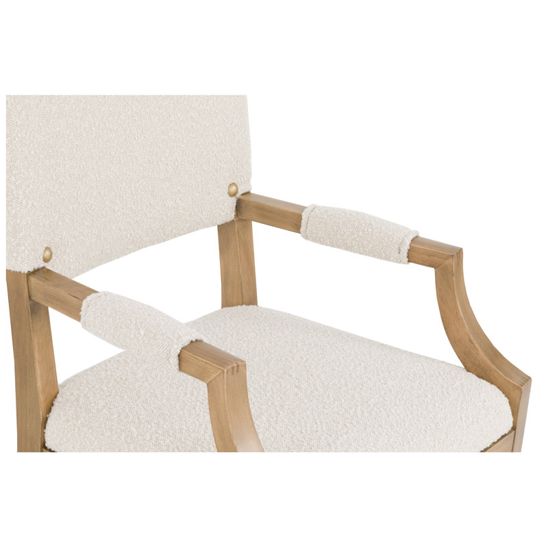 Maxwell Upholstered Arm Chair, Sunlit Oak