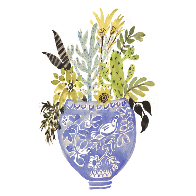 «Sweet Arrangement IV» sur toile par Karen Fields, H 18 po x l 12 po