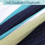 Ensemble de courtepointe réversible en coton standard bleu marine / bleu / vert 2 pièces BB2022-071-18451641