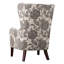 Fauteuil à oreilles en bois massif - Design élégant et confort