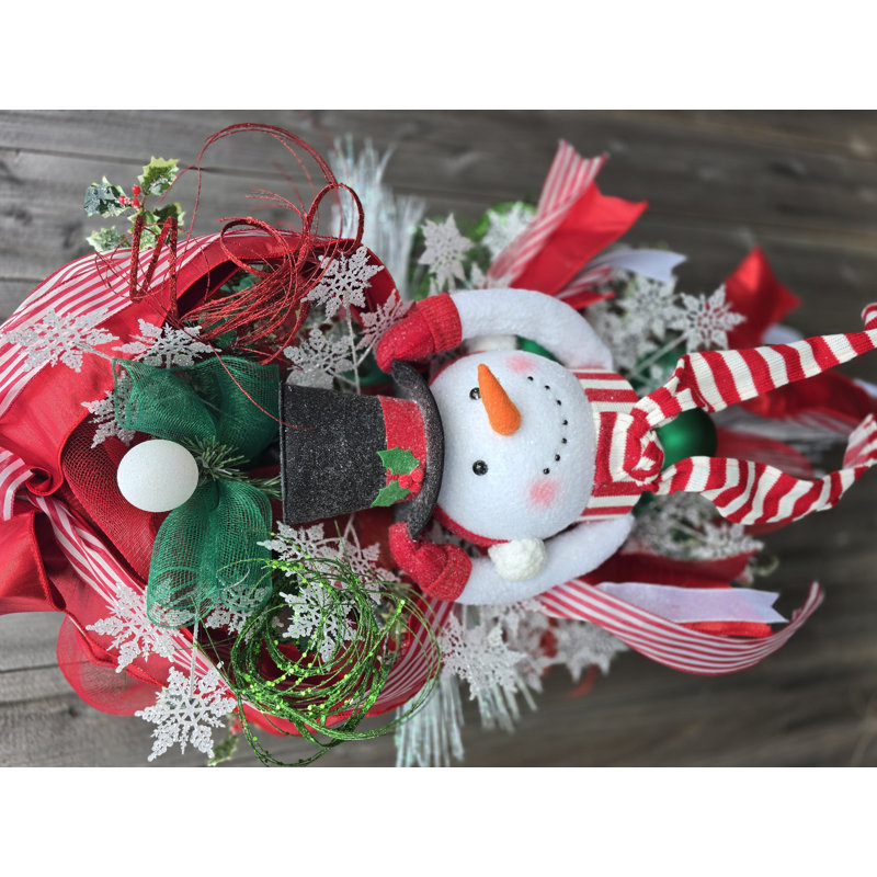 Large Snowman Wreath