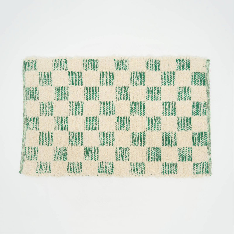 Tapis à carreaux 36 po x 24 po Checker - Élégant tapis décoratif pour le salon, la chambre à coucher