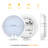 2 Pack Motion Sensor Battery Operated LED Ceiling Light Fixture, 6000K Cool White, Flush Mount Closet Lighting, 7 Inch (Battery Not Included)