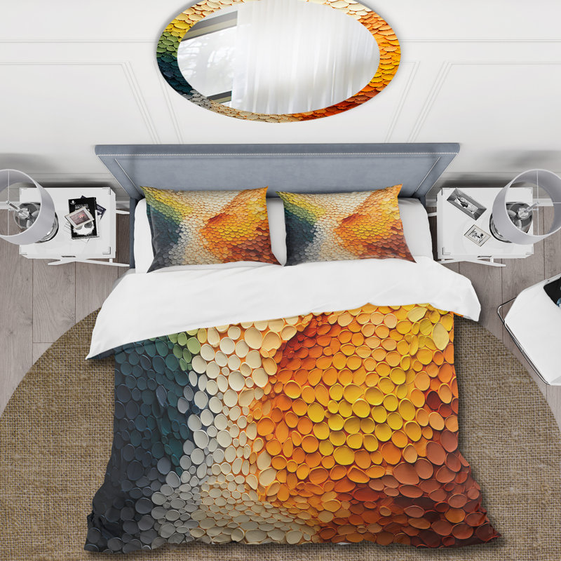 Ensemble de housse de couette Hardedge Art Earthy Euphony V - Hard Edge Peinture