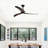 52" Ceiling Fan, Indoor Outdoor Ceiling Fan With Light with Remote Control, Noiseless Reversible Motor, 6 Speed ,3 Color , for Patio Living Room, Bedroom, Office,Indoor-1839805569