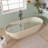 69'' Freestanding Soaking Solid Surface Bathtub