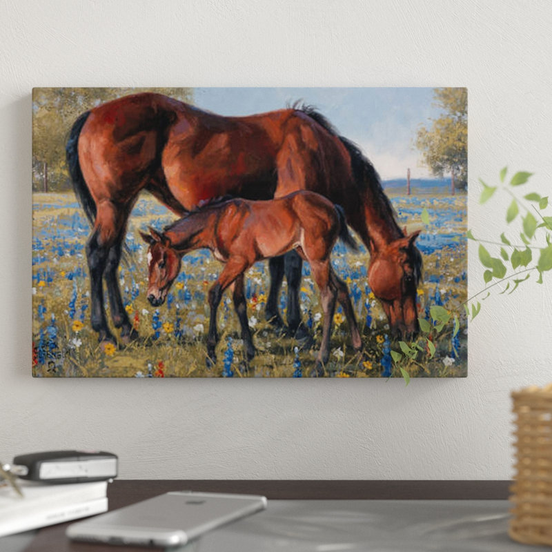 « wildflower », impression sur toile tendue, H 12 po x l 18 po x P 1,5 po, Toile tendue, Pas de tapis