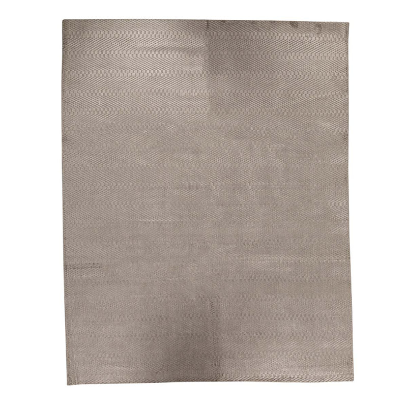 Tapis gris noué à la main de qualité unique en son genre