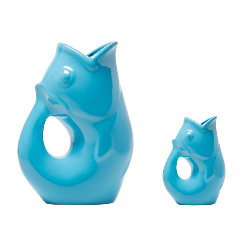 Pichet à poisson GurglePot, Bleu