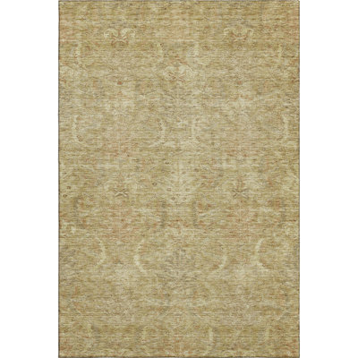 Premium Machine Washable Dahl AMF1082 Damask Rug