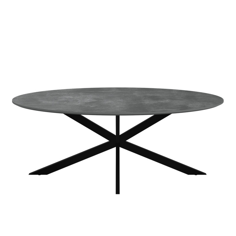Cross Legs Coffee Table, Gray
