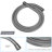 Dual Shower Head  10 Inch Wall Mounted Square Shower System With Roughin Valve, Brushed Nickel-126618664
