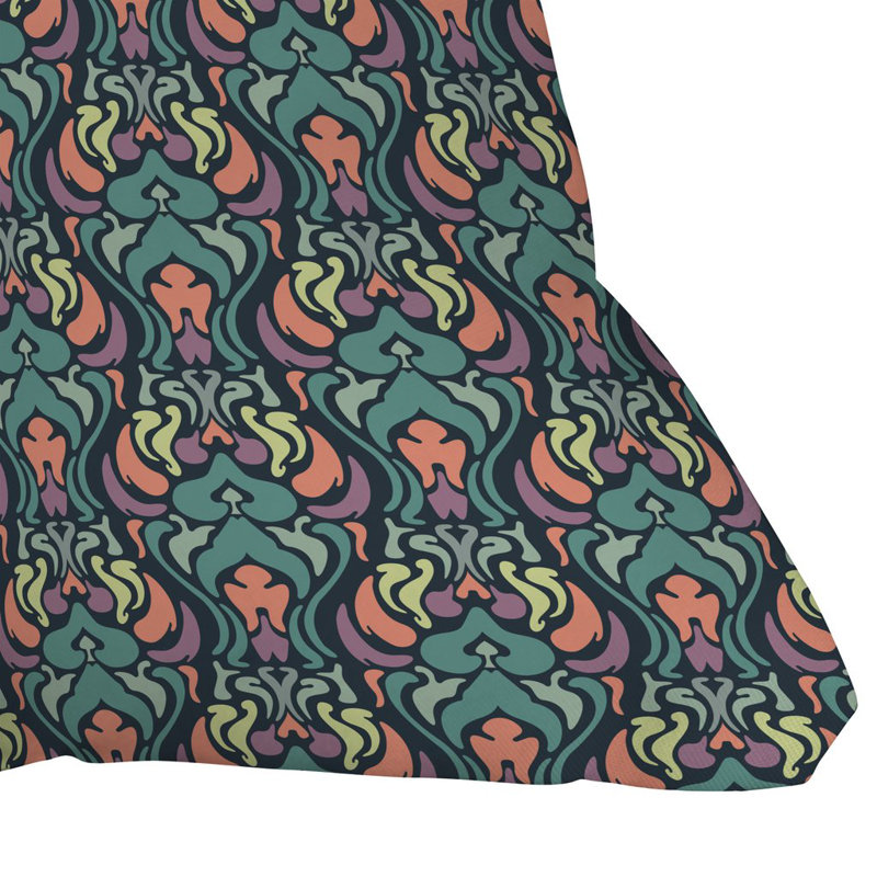 Coussin de jardin arcturus psychédélique, 18 po x 18 po
